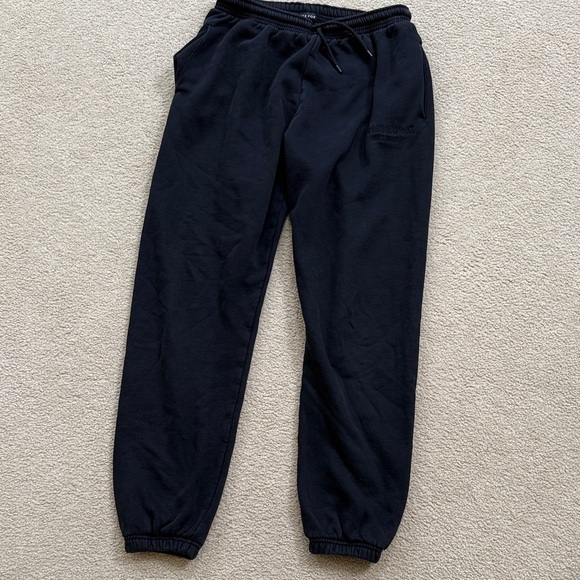woman’s white fox black sweatpants - Picture 1 of 3